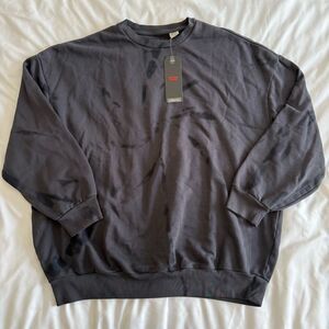 Levi's Men's Charcoal Crewneck Sweater